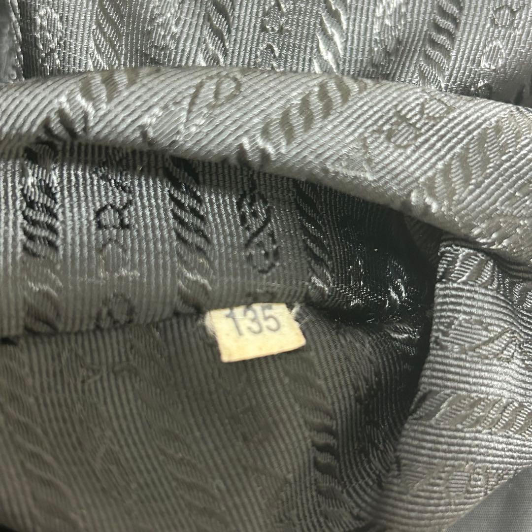 プラダ　メッセンジャーバッグ　三角ロゴ　ナイロン　レザー　ブラック　斜め掛け