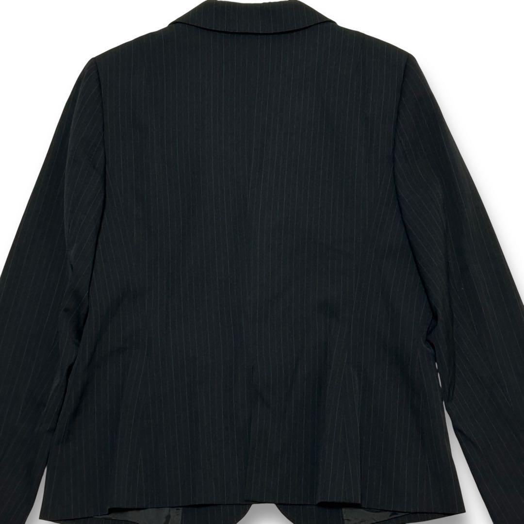 23区 46 大きいサイズ パンツスーツ ダークネイビー ストライプ 3XL