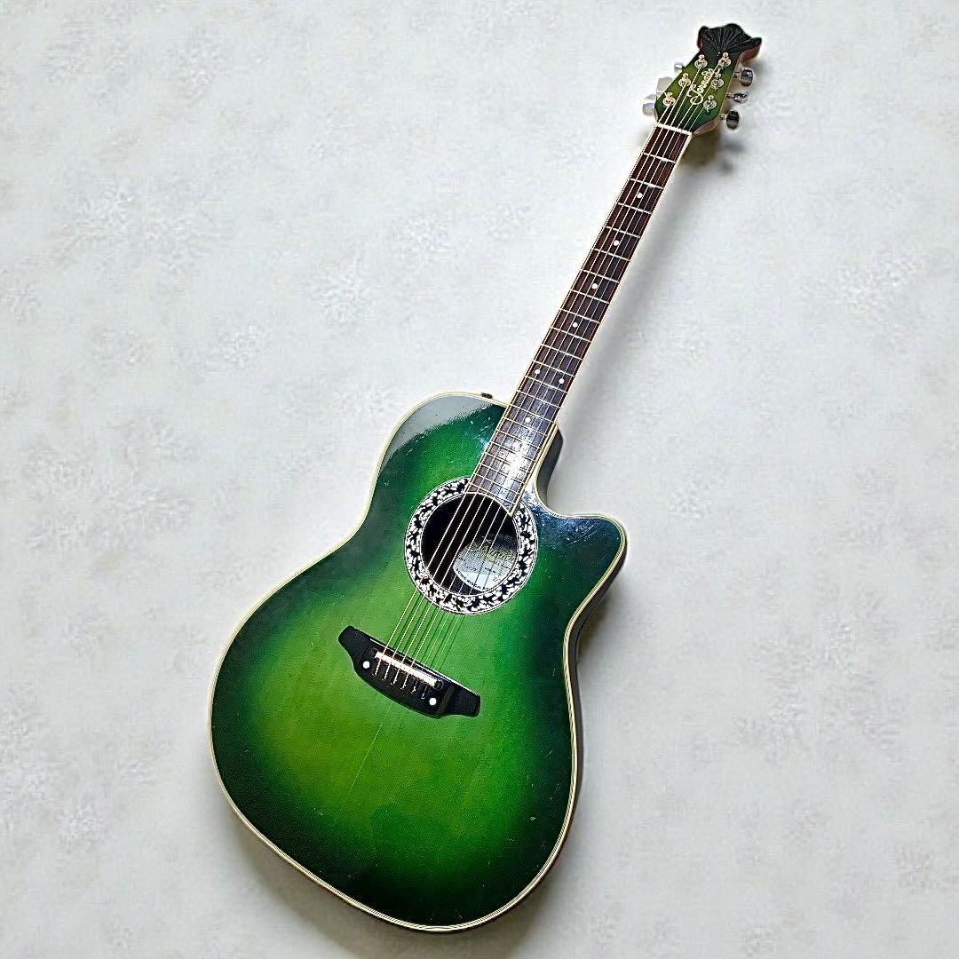 Morris Tornado Z-2SE グリーン 低弦高で弾きやすい エレアコ