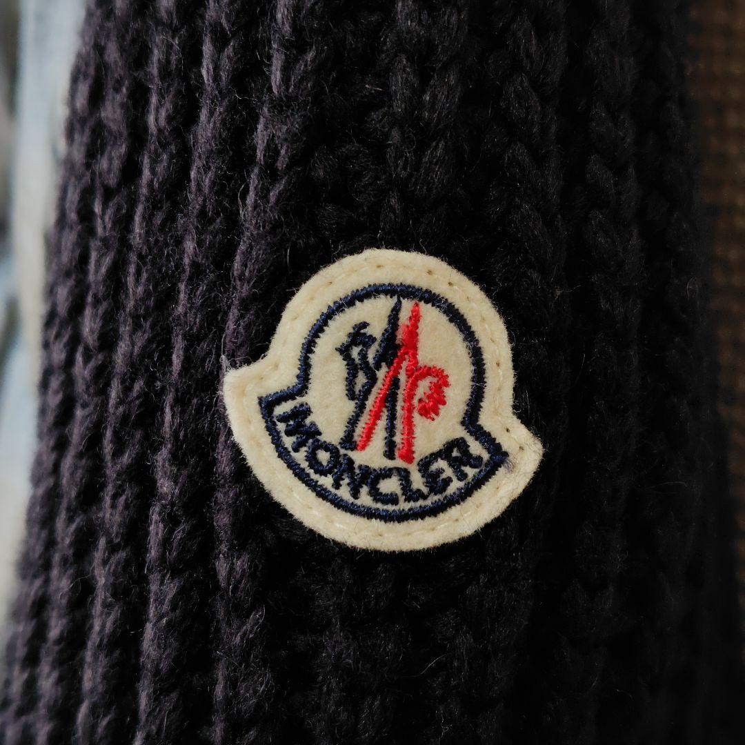 良品 モンクレール ダウン×ニット ハイネックカーディガン レディース 22年