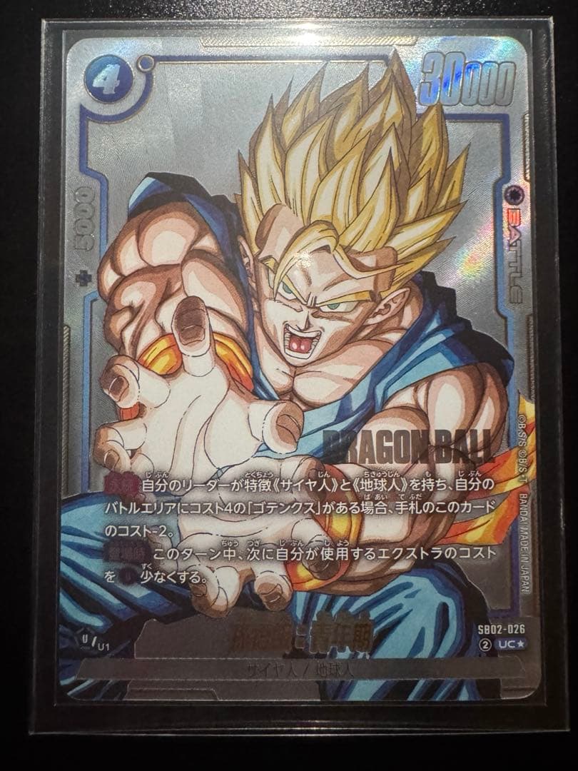 孫悟飯:青年期 SB02-026 トランクス未来 SB02-010