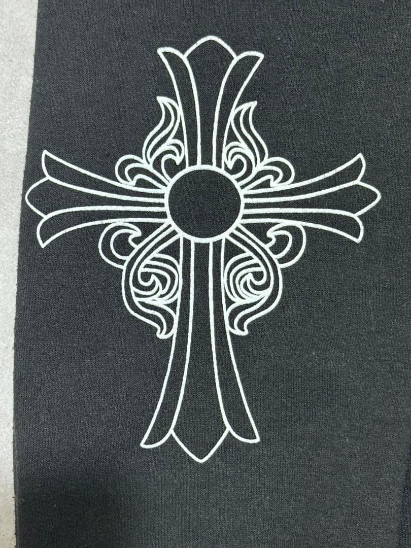 クロムハーツオールドファックユータガープリント裏地サーマルジップアップパーカー