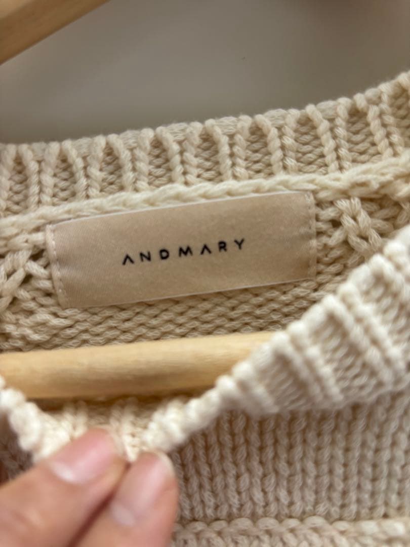 ANDMARY Casey knit アイボリー