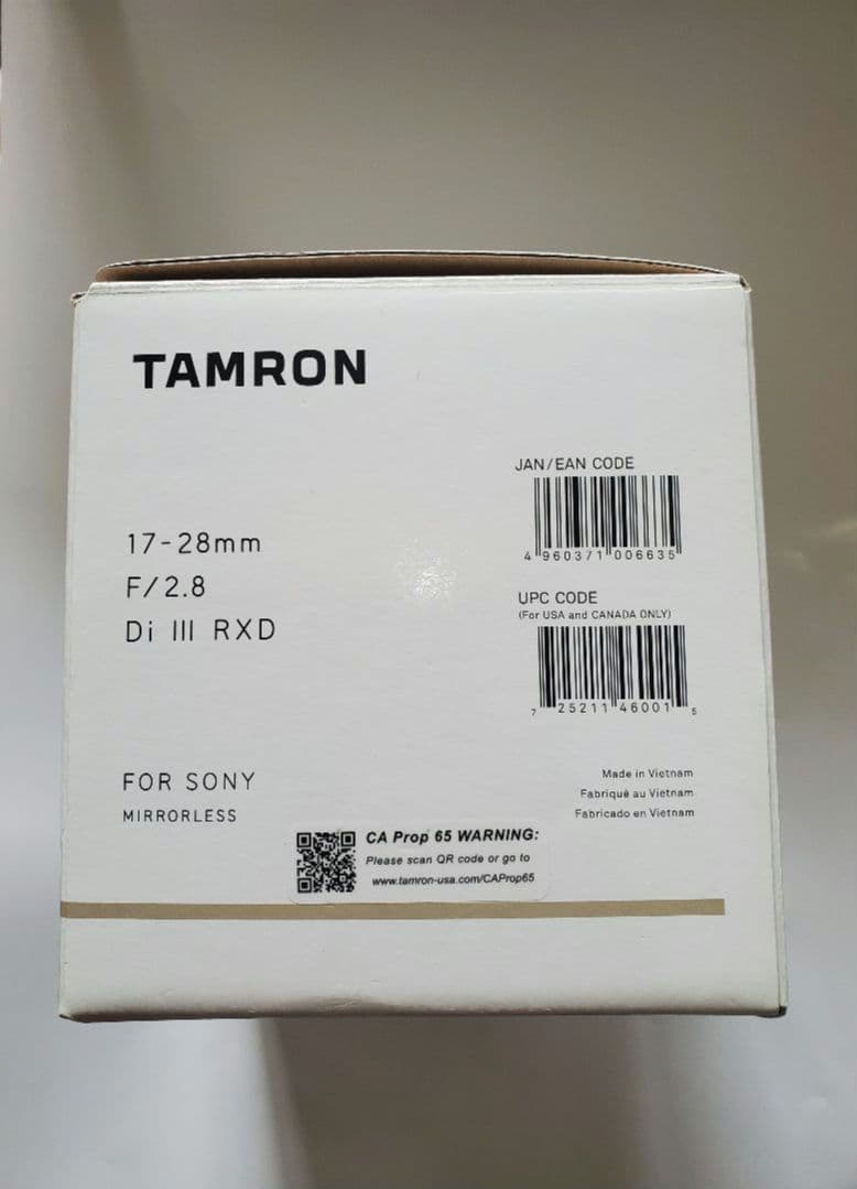 TAMRON 17-28mm F/2.8 Di III RXD　早い者勝ち品