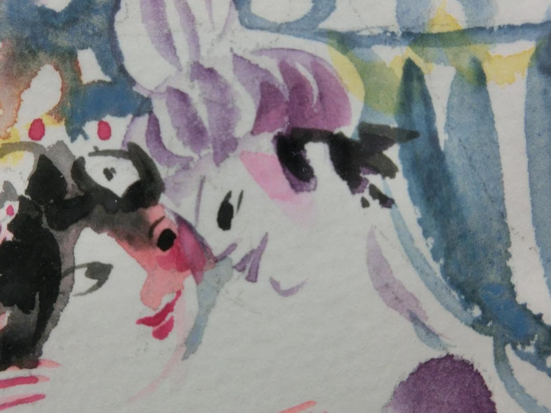 【マイセン】水彩画・ハインツ.ヴェルナー原画