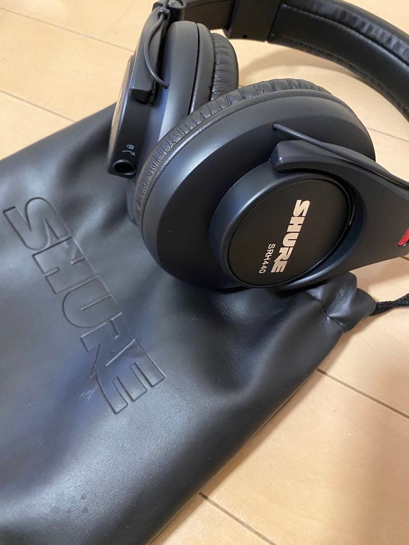 SHURE SRHシリーズ 有線ヘッドホン ブラック
