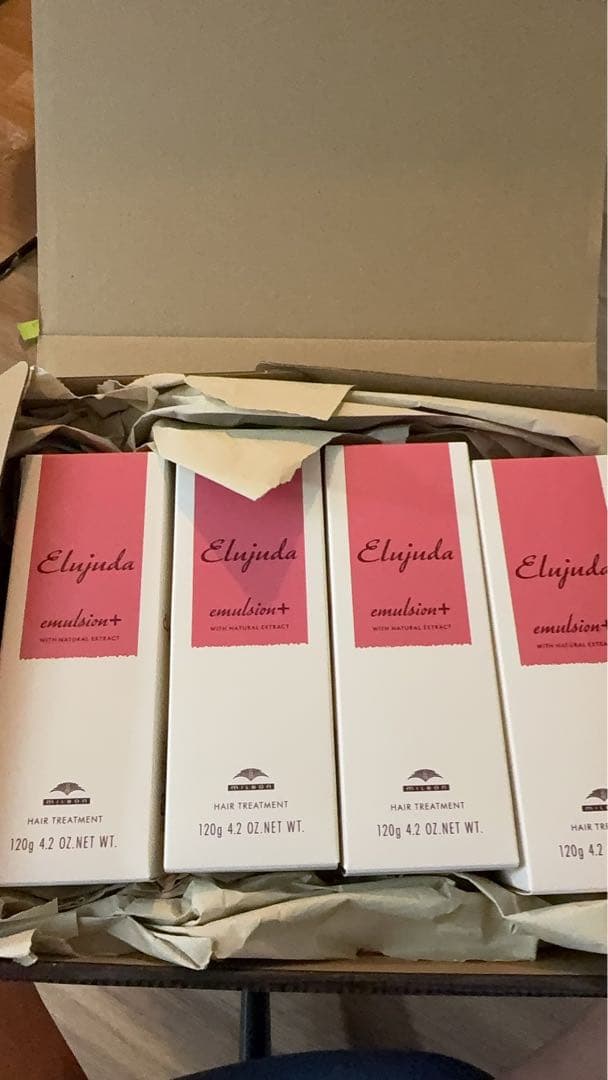 ミルボン+ 120g4本　コンタクト洗浄液×12本