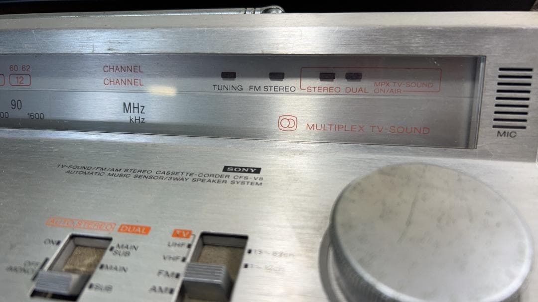 SONY レトロラジカセ　CFS-8　STEREO　ZILBA’P　　テープ