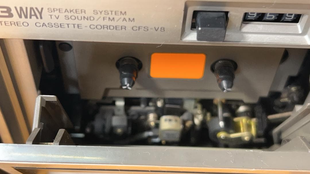 SONY レトロラジカセ　CFS-8　STEREO　ZILBA’P　　テープ