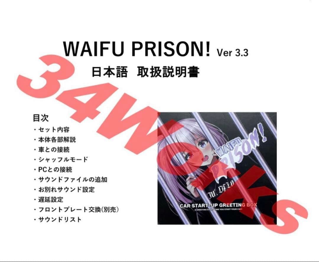 ワイフ刑務所　サイバー音声入り　日本語説明書 付属　フロントパネル交換品