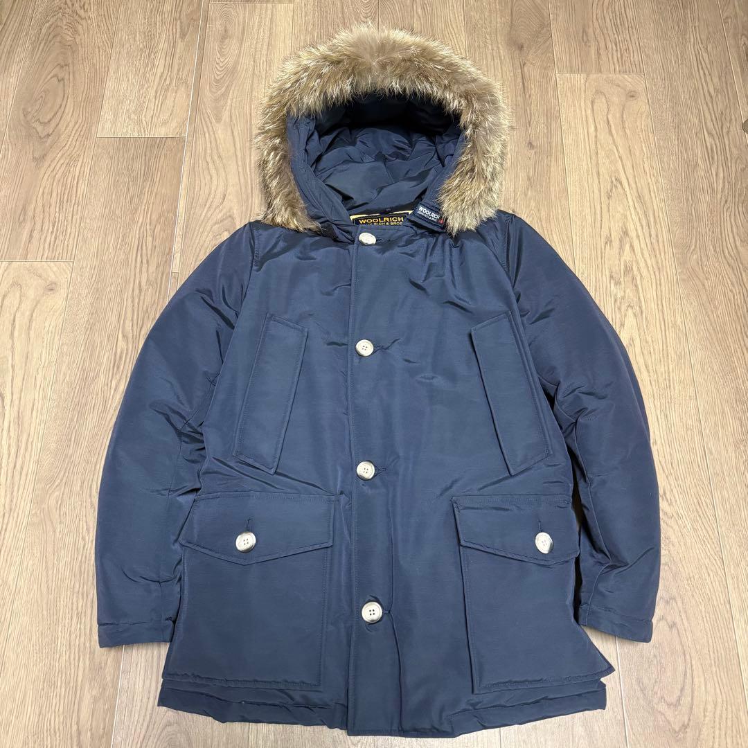【カナダ製】WOOLRICH ウールリッチ アークティックパーカー ネイビー S