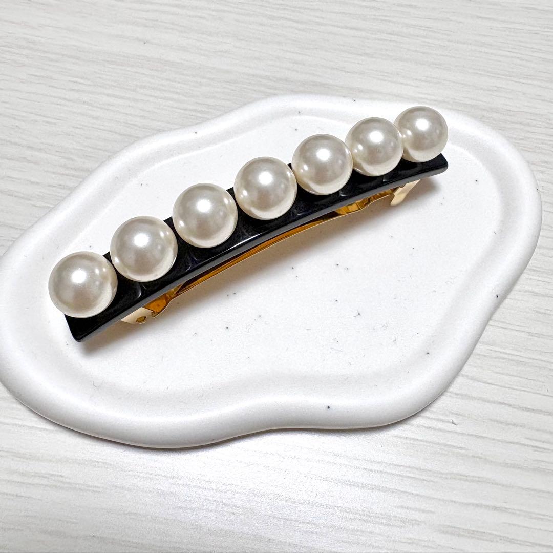 アレクサンドルドゥパリ パール バレッタ 8cm