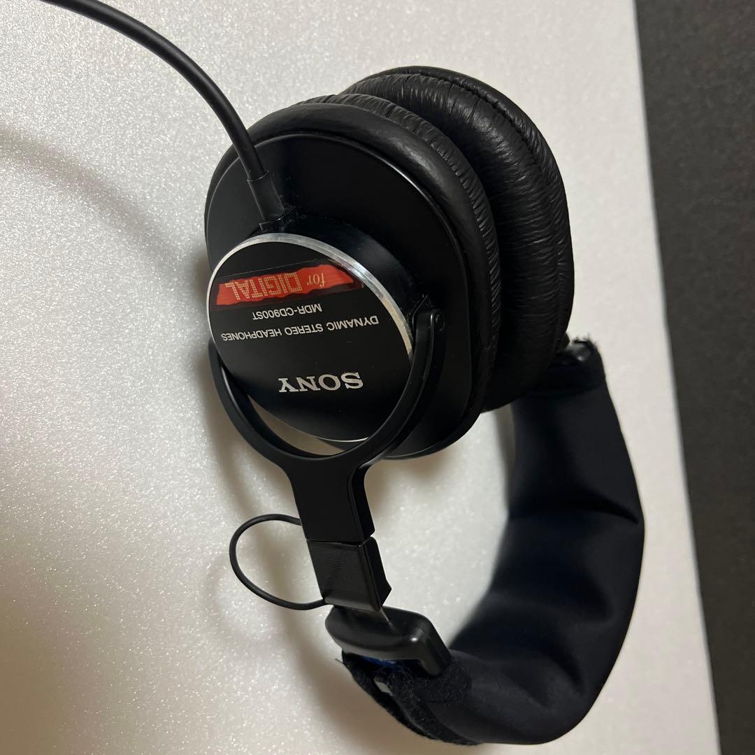 パッド交換済み ヘッドカバー付 変換ジャック付　Sony MDR-CD900ST