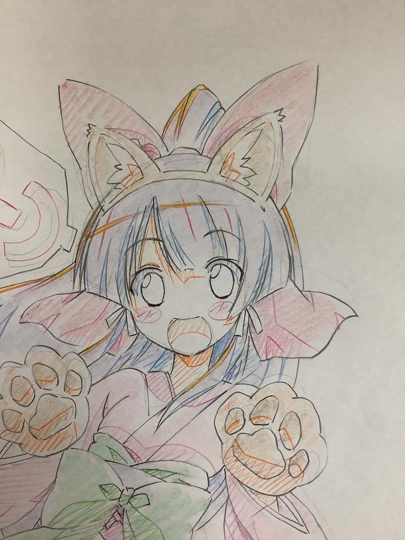 異世界はスマートフォンとともに 原画 ラフ画2枚