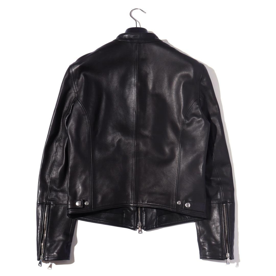 EMMETI エンメティ ライダース ジャケット 羊革 黒 44 S〜M程