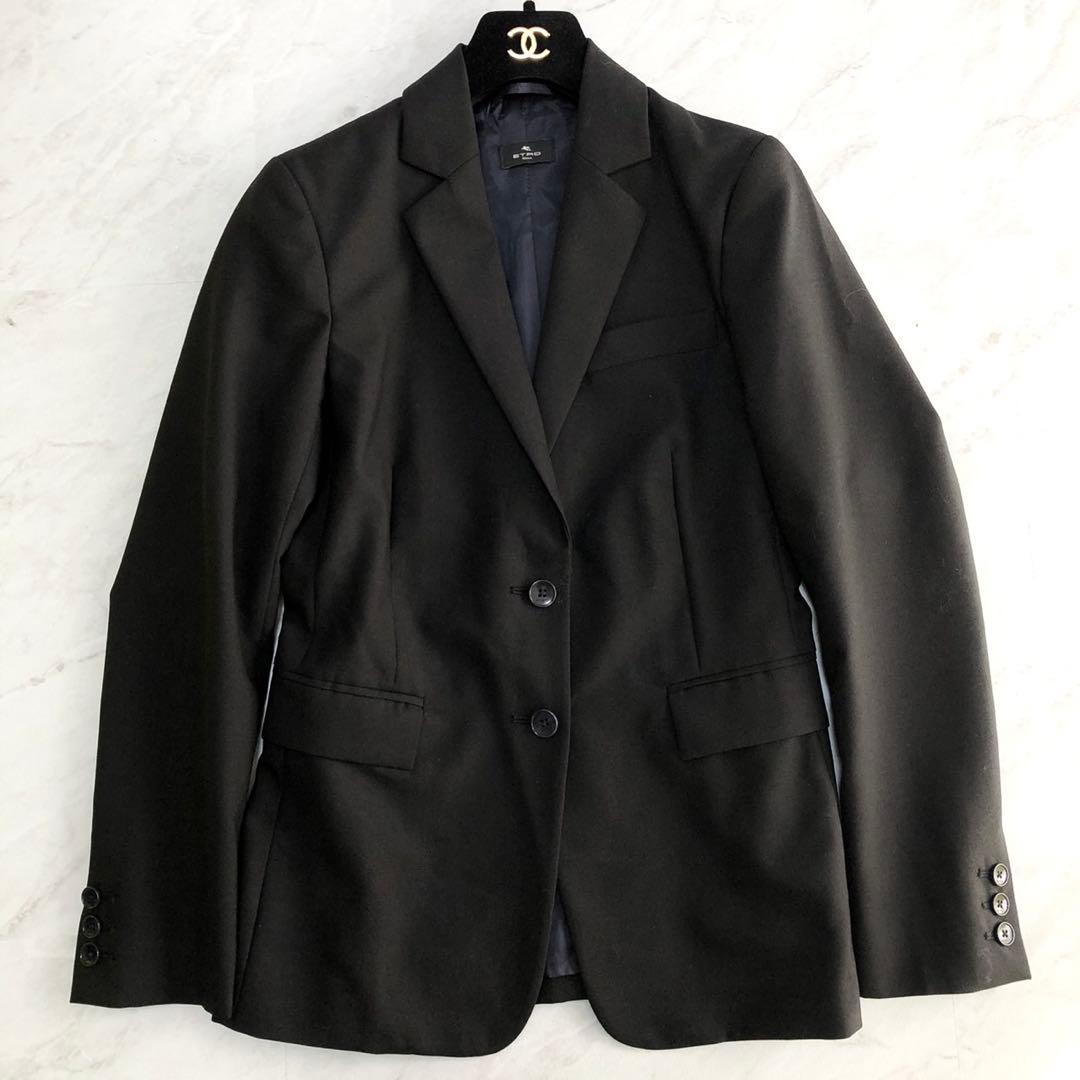 【近年モデル 極美品】 ETRO スーツ セットアップ ビジネス ブラック 38