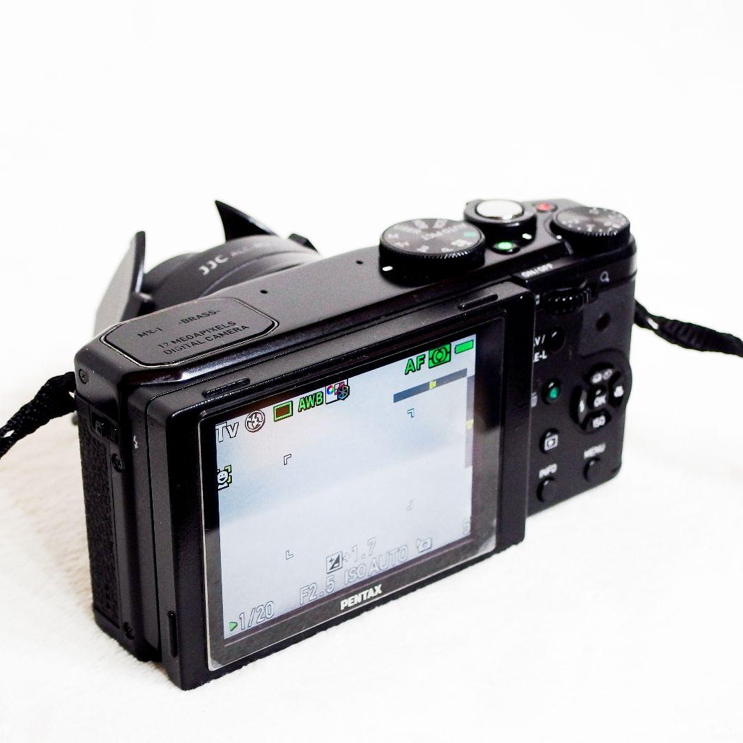 美品 ショット数 少ない PENTAX MX-1 ブラック バッテリー2個付き