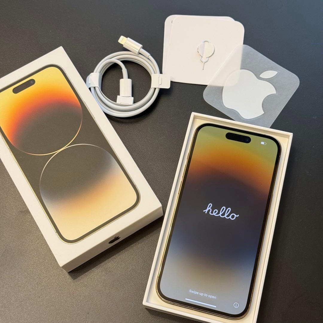 ⭐︎海外版シャッター音なし⭐︎Apple iPhone 14 Pro ゴールド本体