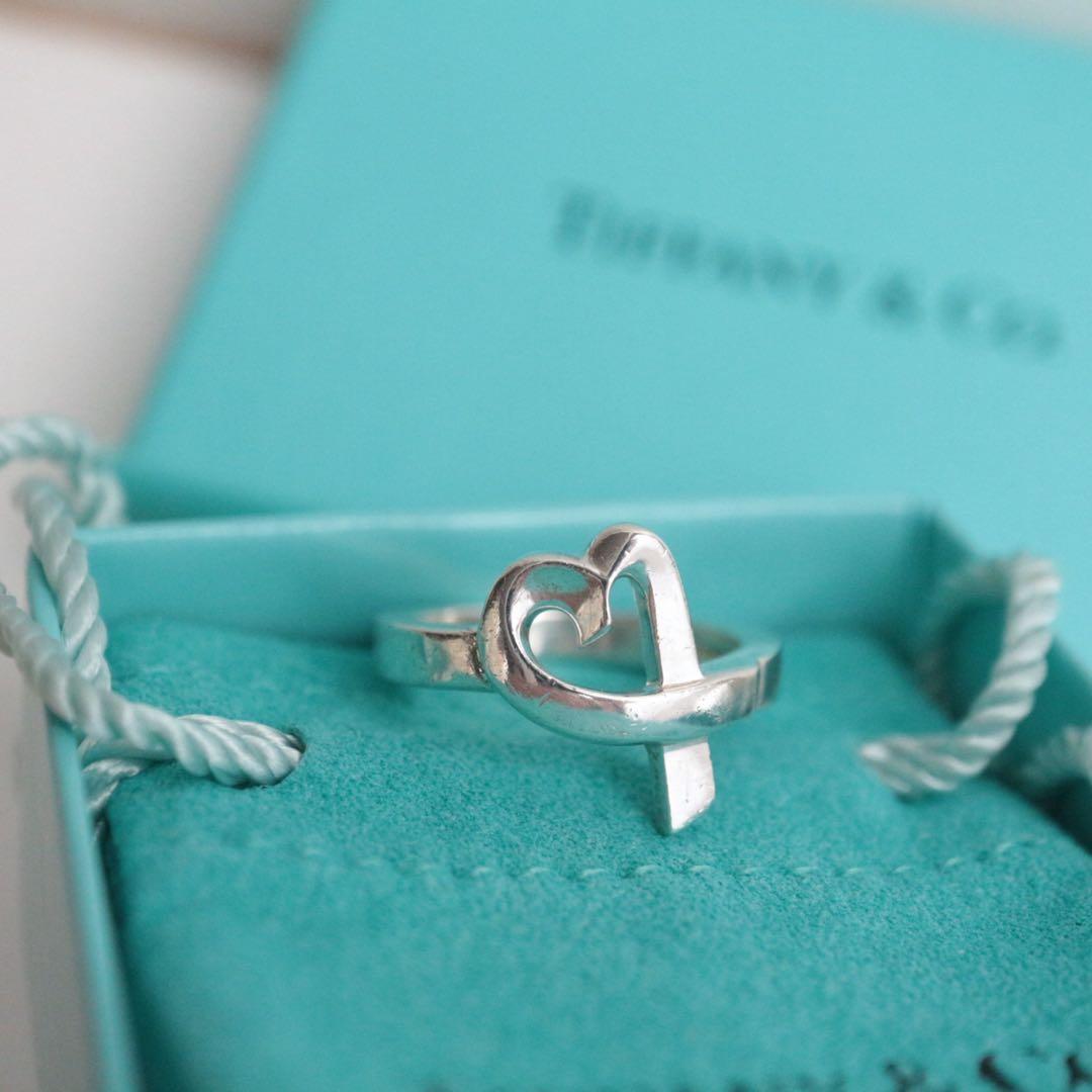 箱袋有り✨美品✨11号ティファニー ラビングハートリングシルバー 925