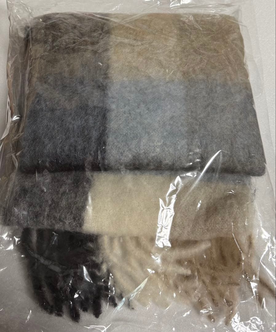 【新品タグ付き】正規品 Acne Studios モヘアチェックマフラー