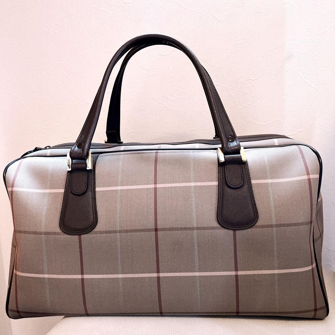 Burberrys バーバリーズ チェック柄 ヴィンテージ ボストンバッグ 美品