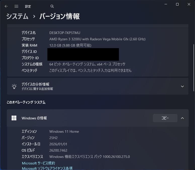 Windowsノート本体 ideapad L340(Ryzen3/12G/128+500G/Office)