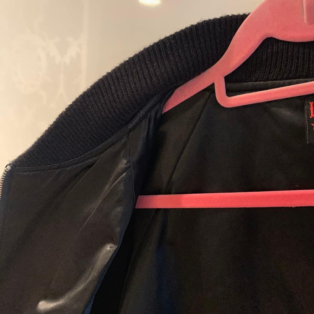 LUCKY 13 スカジャン 黒 シルバー