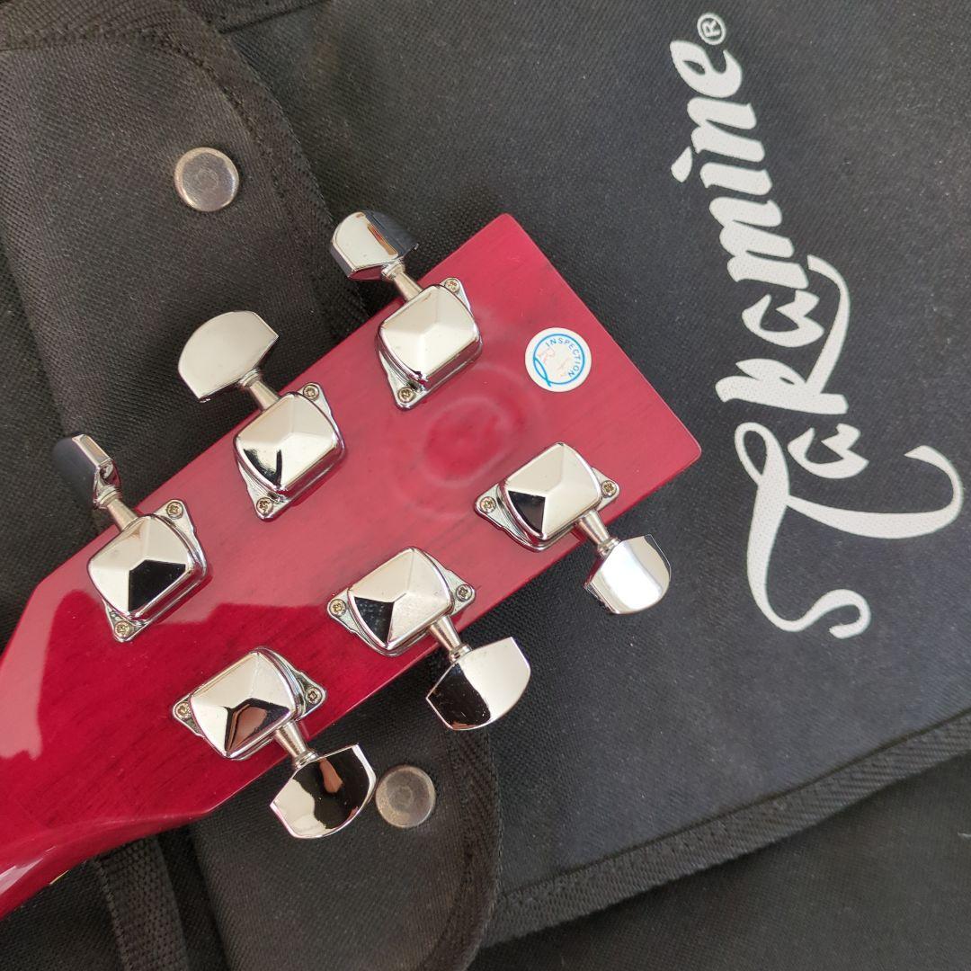 タカミネ　アコースティックギター レッド　保管品