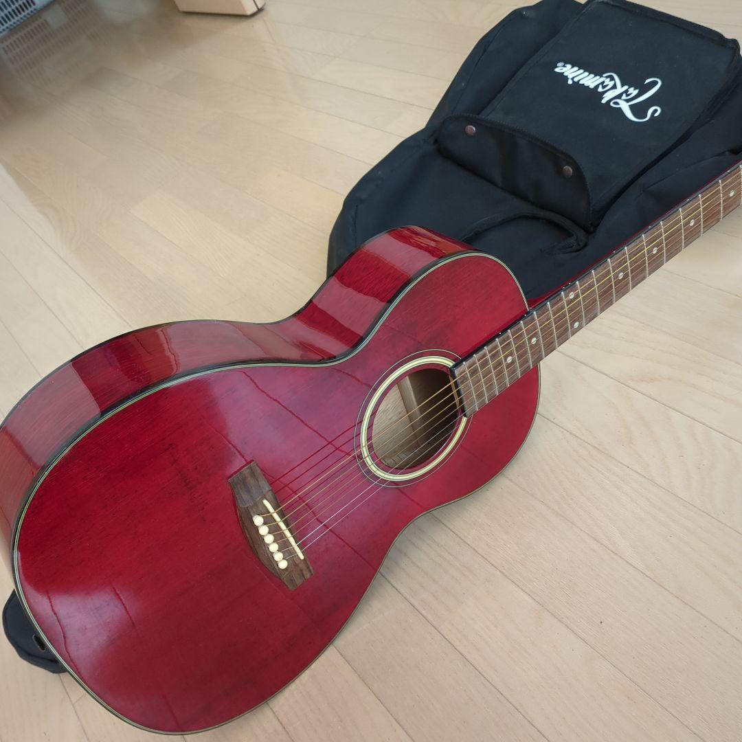 タカミネ　アコースティックギター レッド　保管品