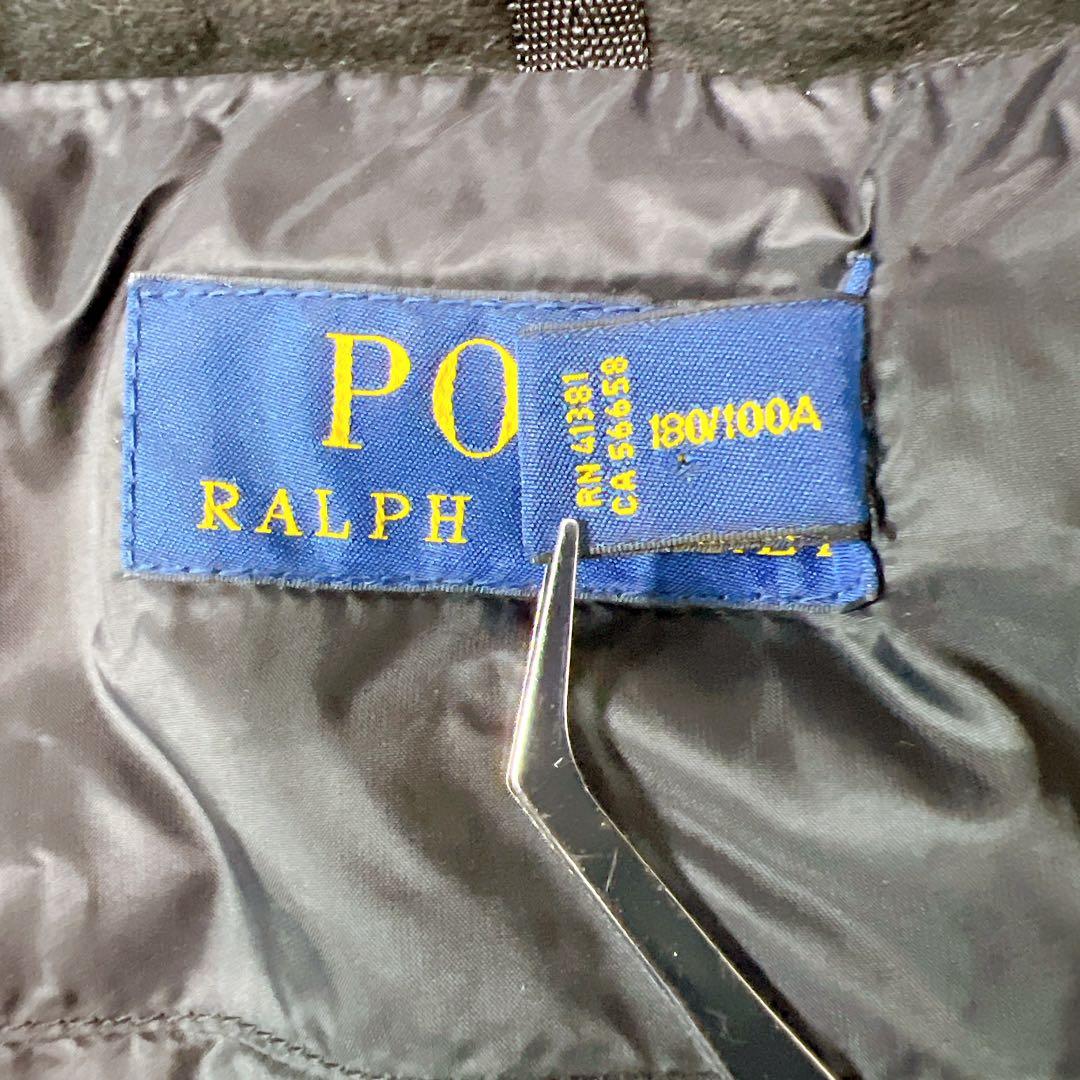 美品✨ポロラルフローレン ダウンベスト ビッグポニー 2WAY ブラック L