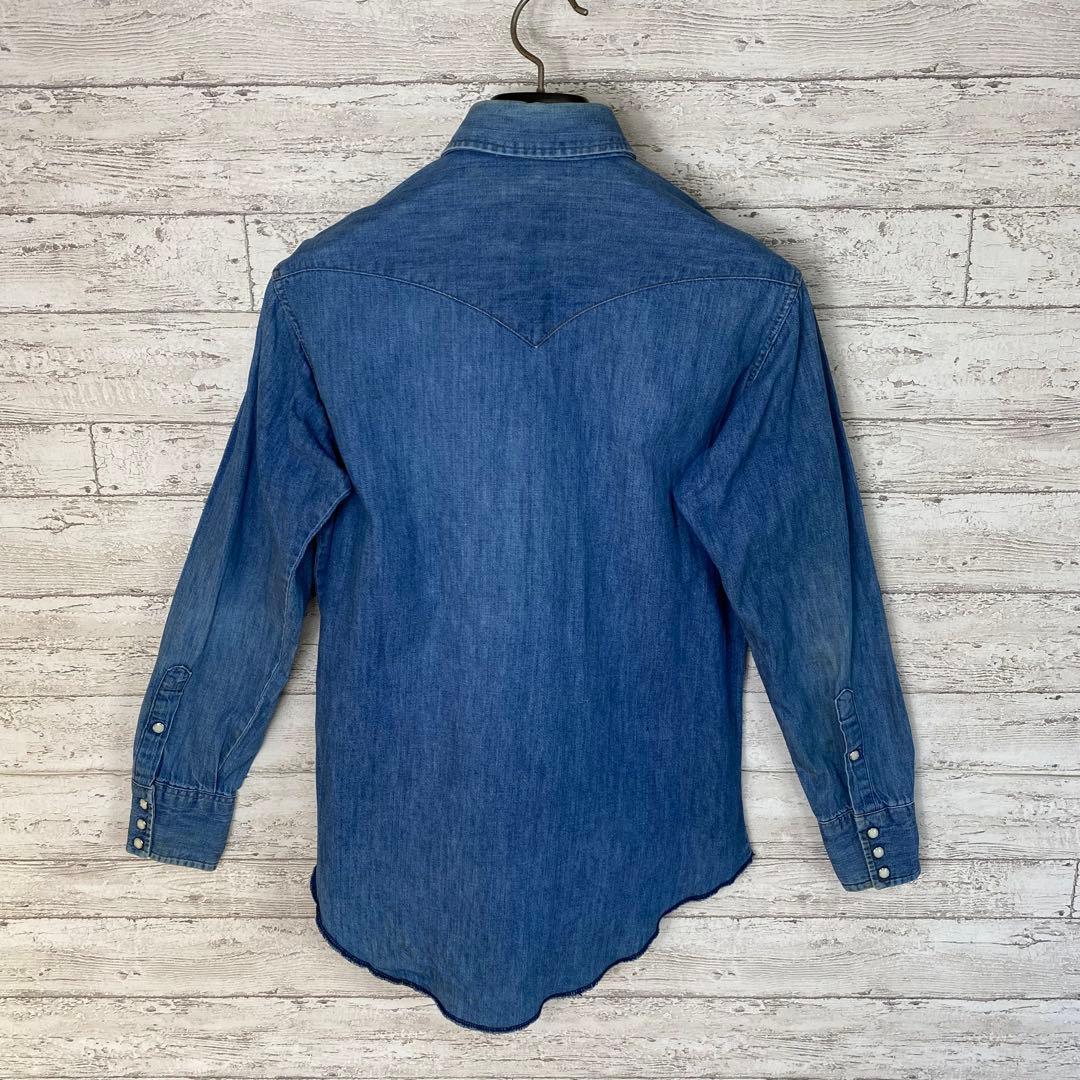 80's ラングラー ホースタグ　USA製 Mサイズ相当　デニムシャツ