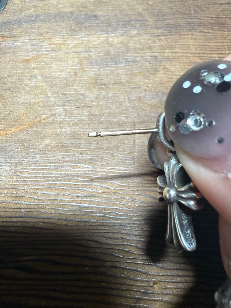 shunクロムハーツ ベイビーファット ドロップ ピアス