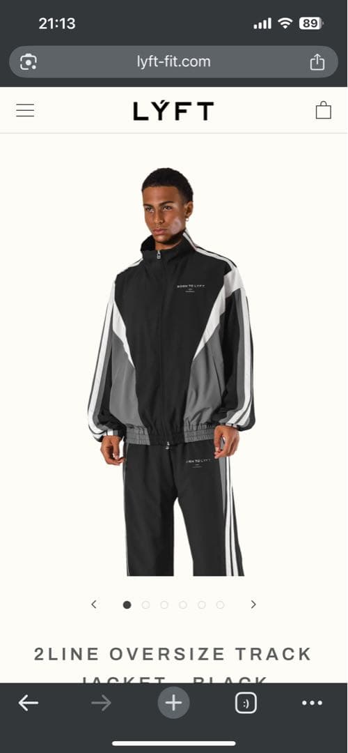 Lyft 2LINE OVERSIZE TRACK JACKET Mサイズ