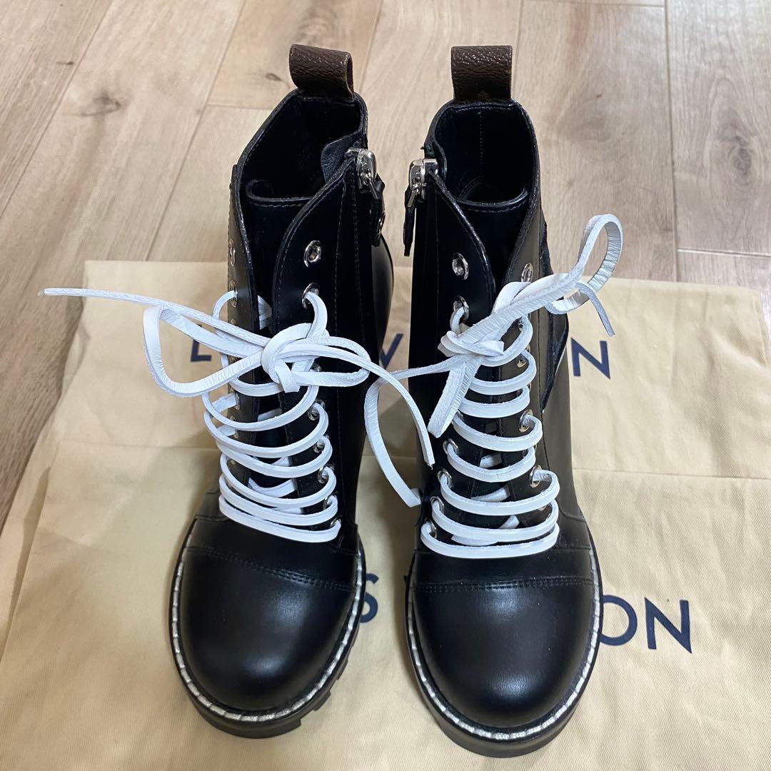 LOUIS VUITTON ルイヴィトン スタートレイルレザーブーツ23cm