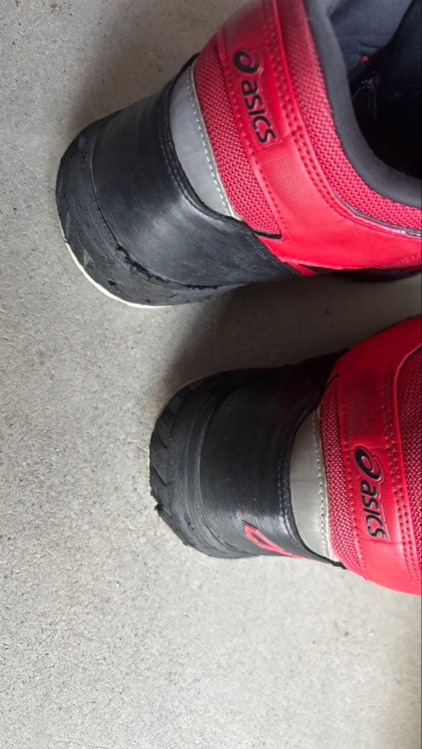 アシックス BOAシステム安全靴 レッドハイカット 28.0㎝