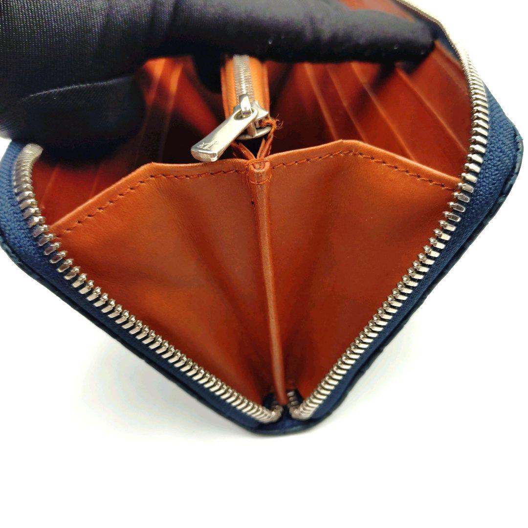 【美品】GAUDIE ガウディ クロコダイル 長財布 JRA ネイビー