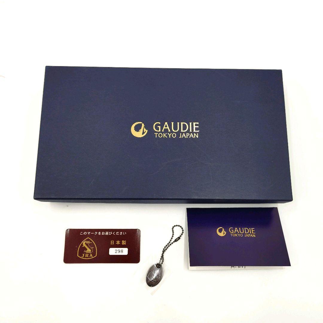【美品】GAUDIE ガウディ クロコダイル 長財布 JRA ネイビー