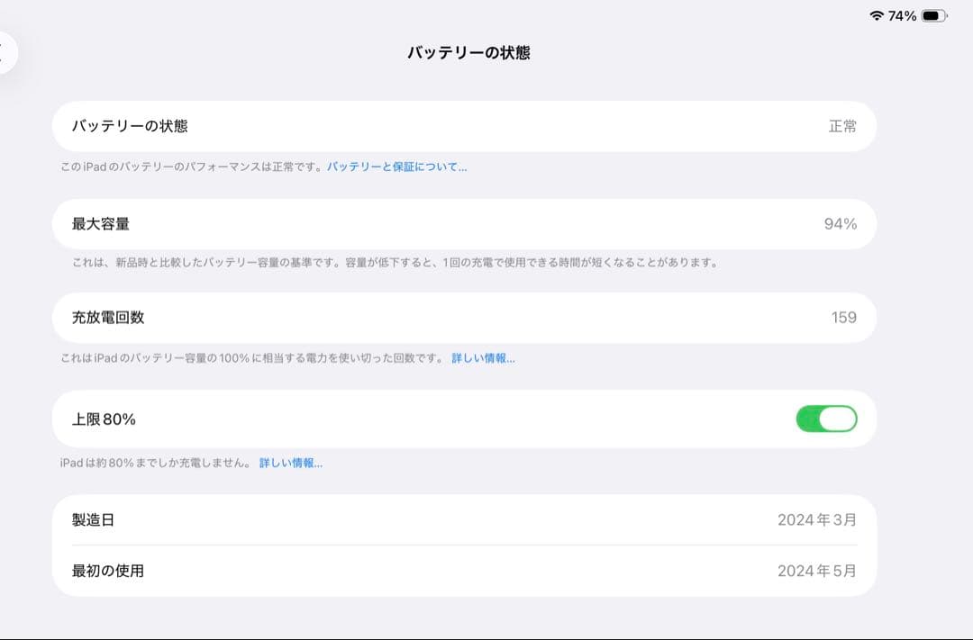 Apple iPad ProM4 256GB (スペースグレー) 本体