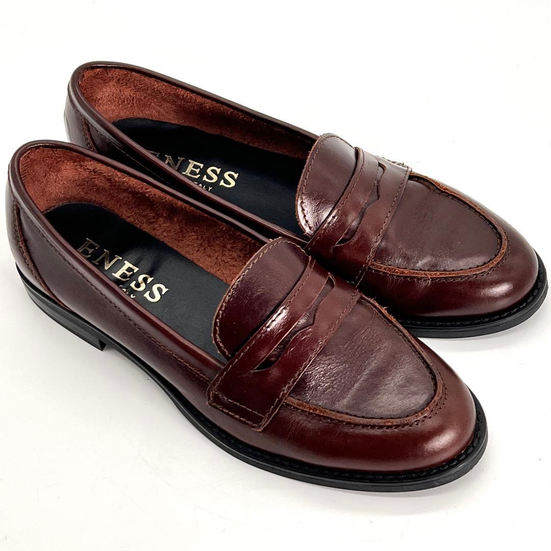【美品】ENESS エネス ローファー ブラウン 37