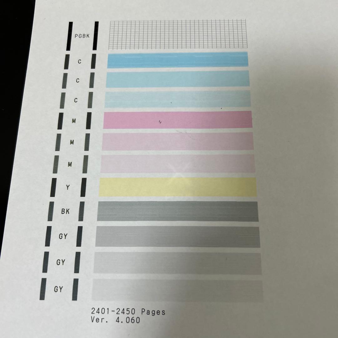 Canon MG7130 印刷枚数2450枚以下