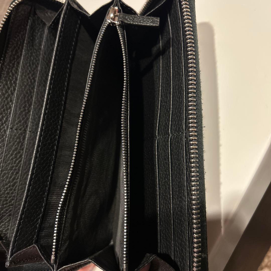 GUCCI ブラックレザー長財布