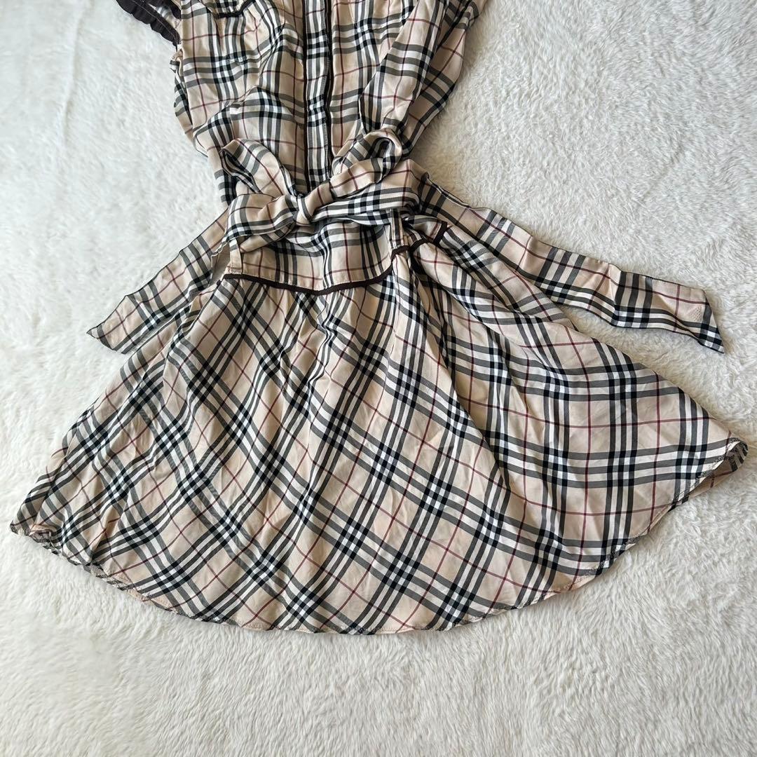 希少✨バーバリーブルーレーベル ノバチェック ワンピース S相当 y2k