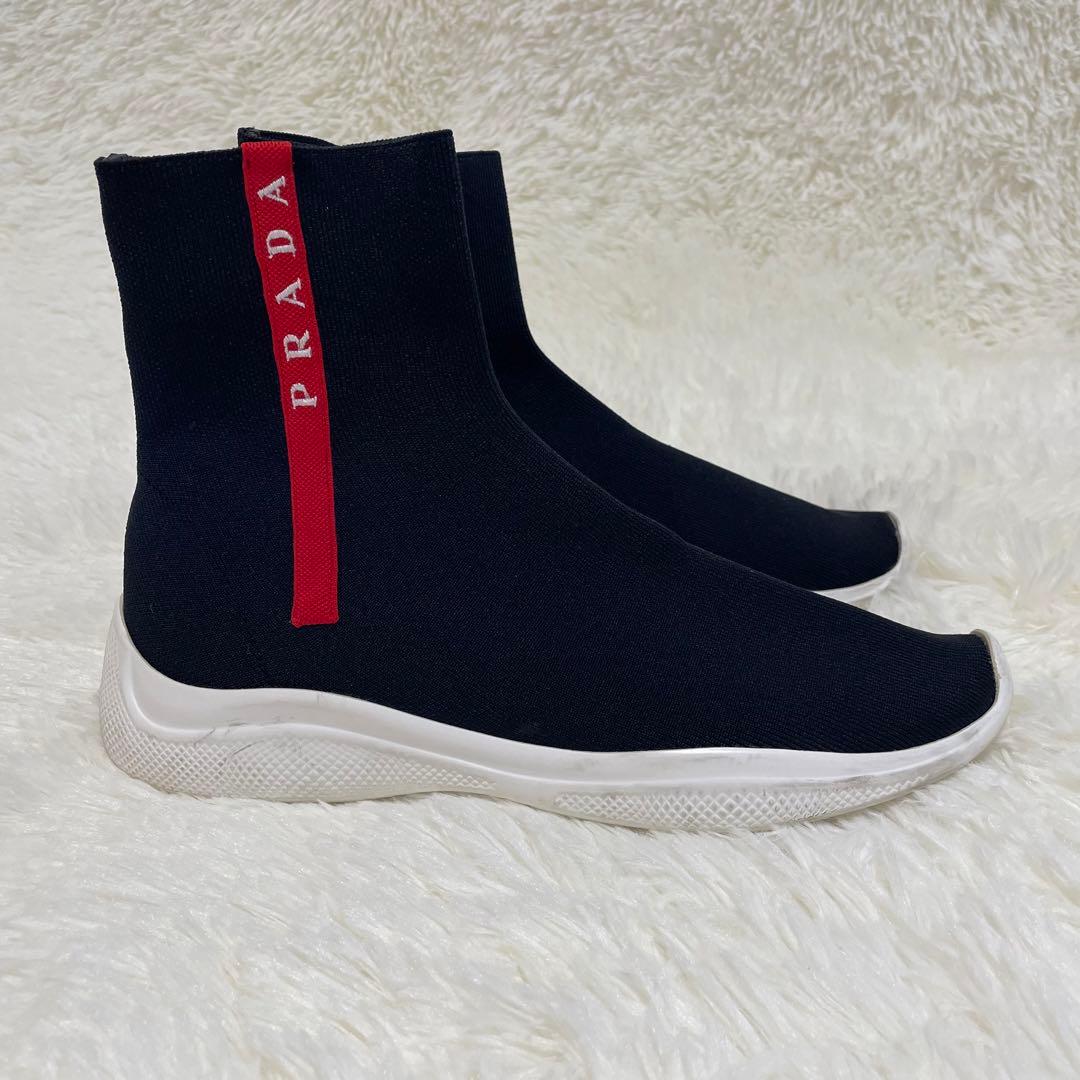 PRADA（プラダ）のハイソール ソックスブーツ 38