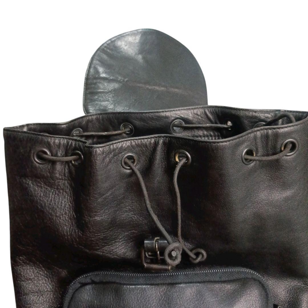 ✨PORTER CORTINA オールレザー フラップ シボ革 リュック 黒