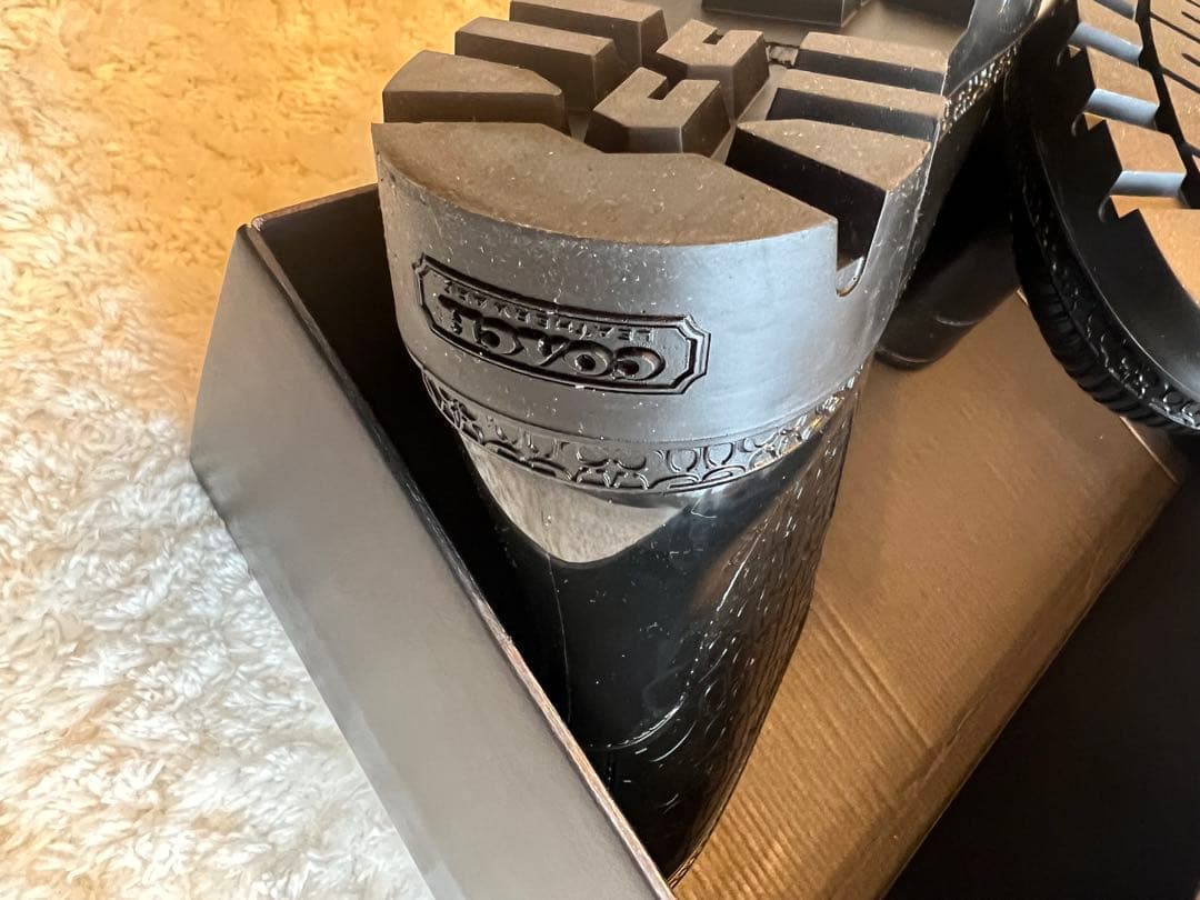 COACH ブラック レインブーツ　26cm