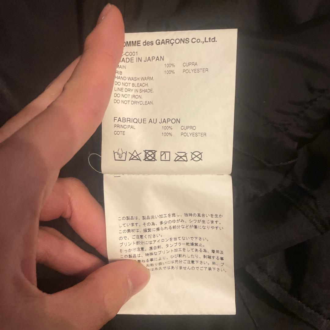 comme des garcons ロゴ コート