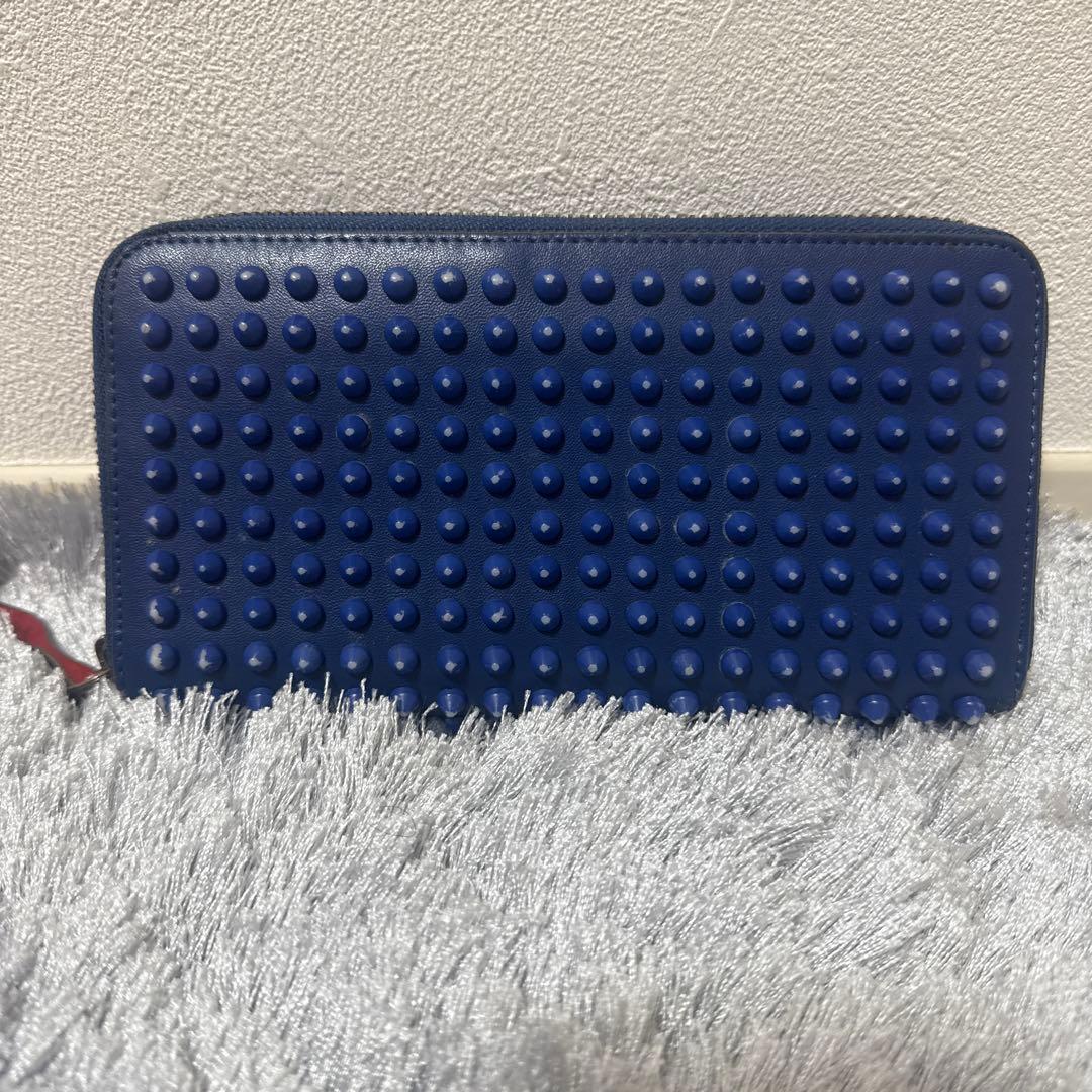 クリスチャン・ルブタン 長財布 ネイビー
