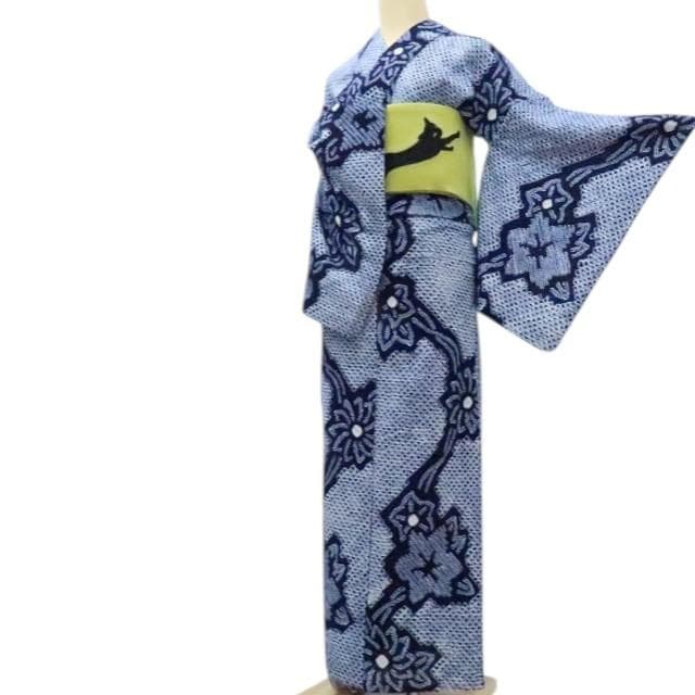 専用Y3457◆美品 有松鳴海絞り 綿 手縫い仕立て 高級浴衣 洗える夏着物