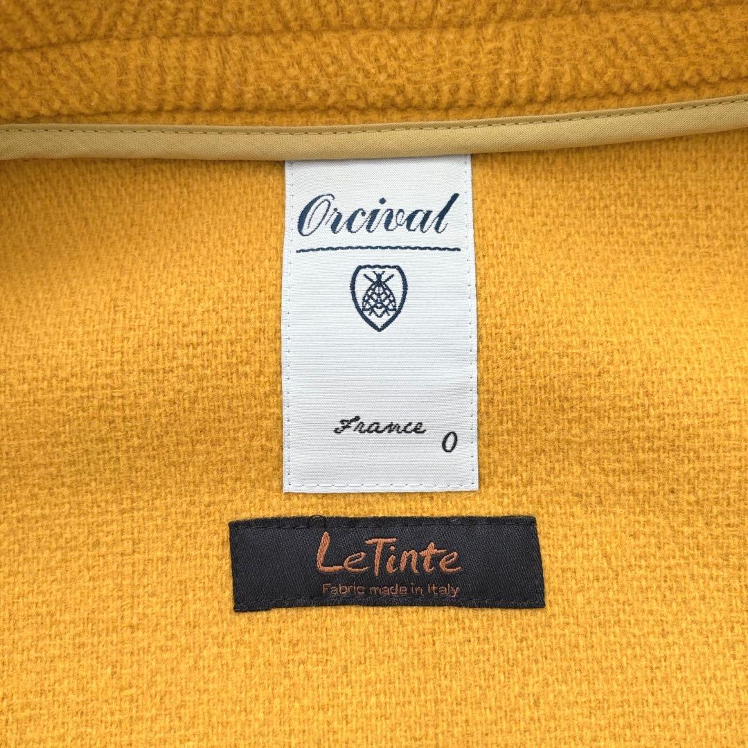 すずめ様　極美品✨ORCIVAL 希少色 ダッフルコート　ヘリンボーン