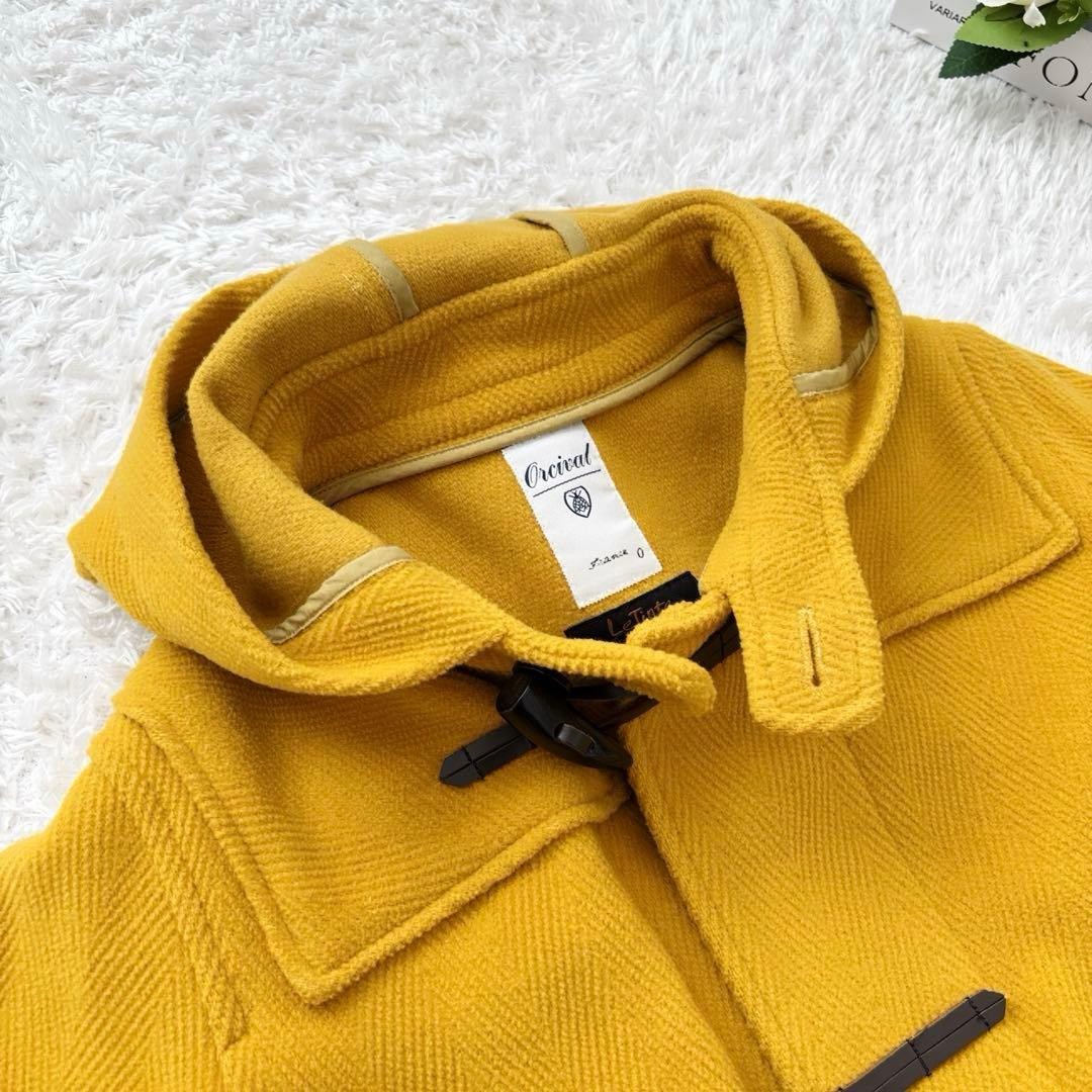 すずめ様　極美品✨ORCIVAL 希少色 ダッフルコート　ヘリンボーン